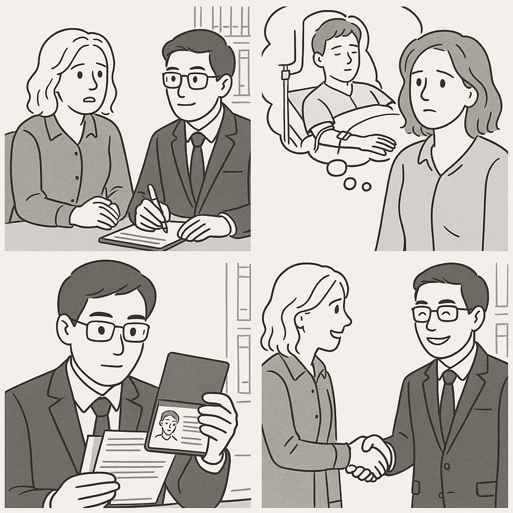 비자전문변호사를 찾은 의뢰인