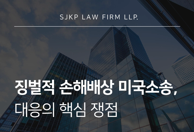 징벌적 손해배상 미국소송 대응 | 미국 징벌적 손해배상 소송의 핵심 쟁점